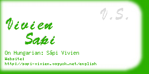 vivien sapi business card